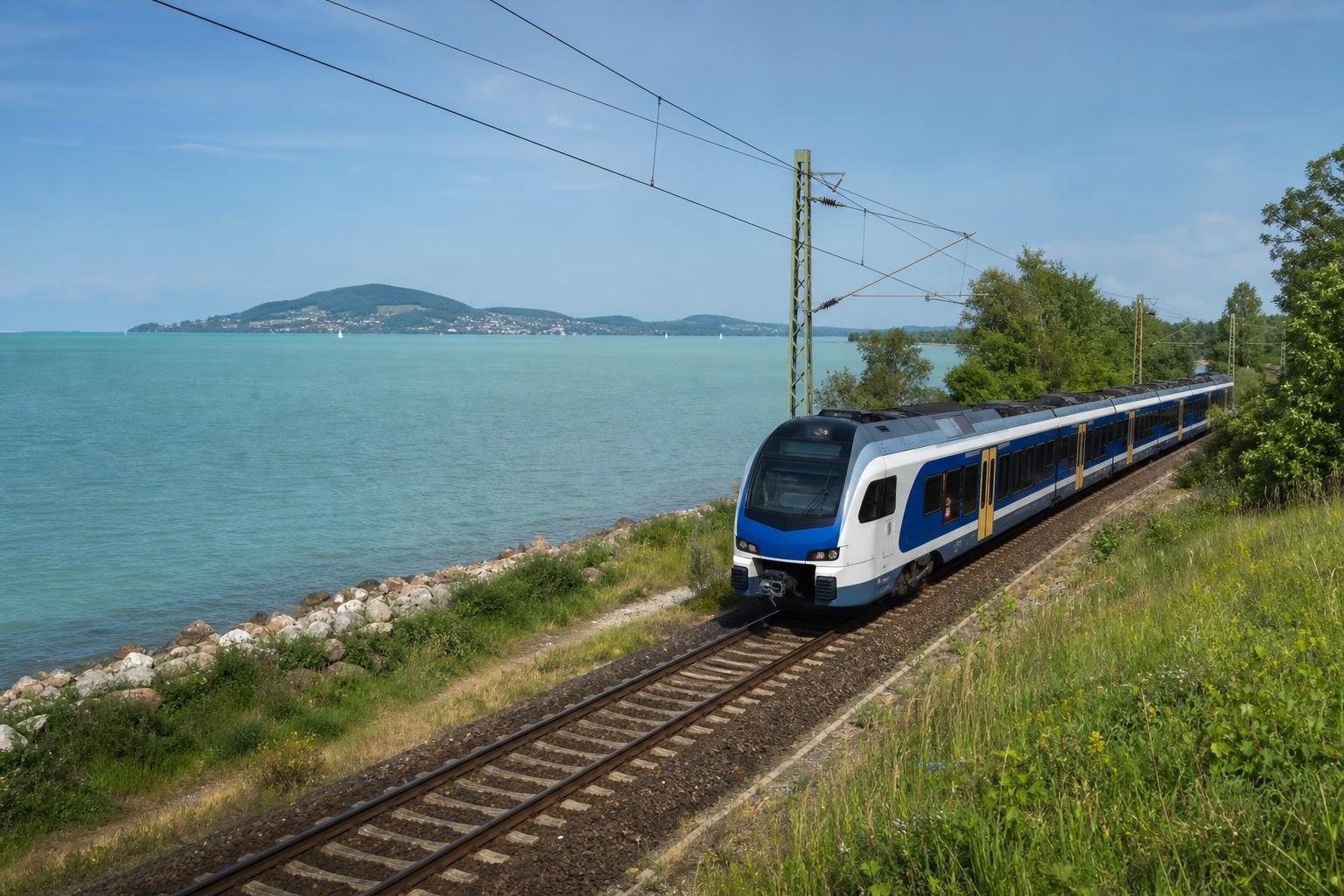 Javult a vonatok menetrendszerűsége a Balaton északi partján
