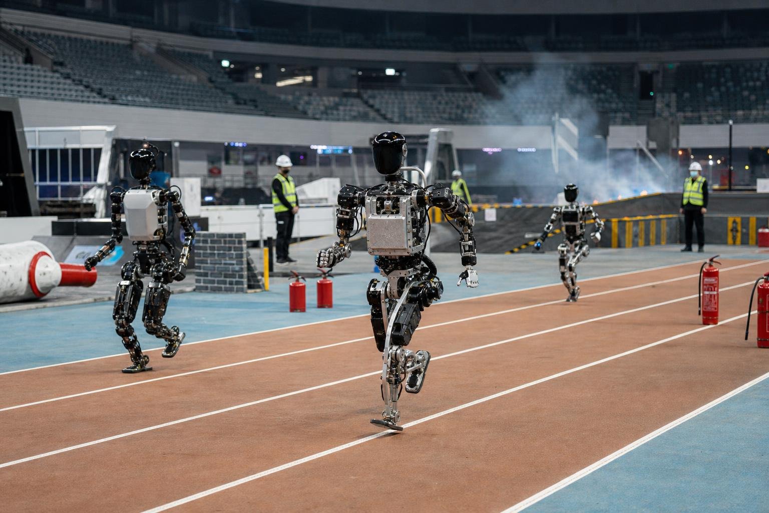 Rekordfutás, tűzeset és nehéz mentési feladatok a pekingi robot-világkupán