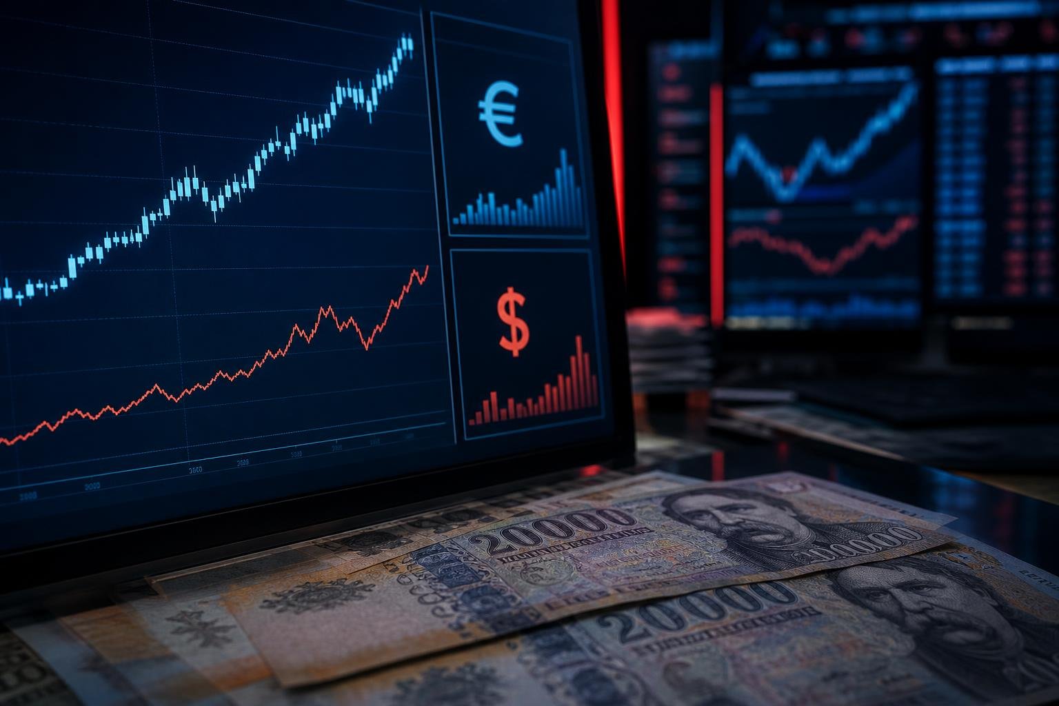 370 fölé gyengült a forint az euróval szemben