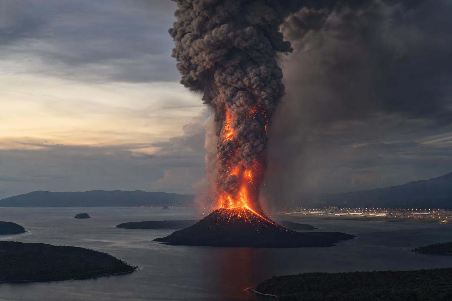 Lezárták Jakarta repülőterét az Anak Krakatoa kitörése miatt